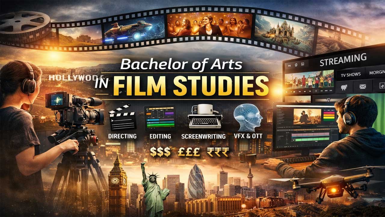 Bachelor of Arts in Film Studies: Career Paths, Top Colleges, Salaries & Global Opportunities (2026 Guide)