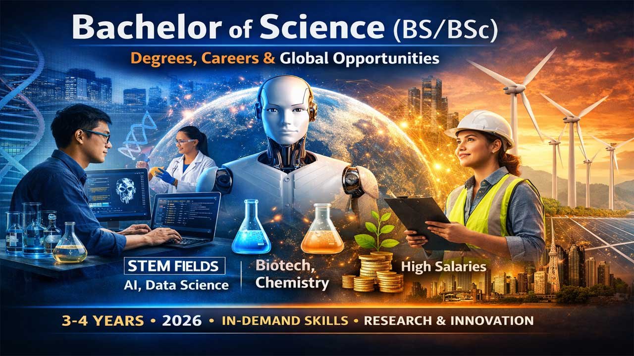 Bachelor of Science (BS/BSc): Complete Guide to Degrees, Careers & Global Opportunities (2026)