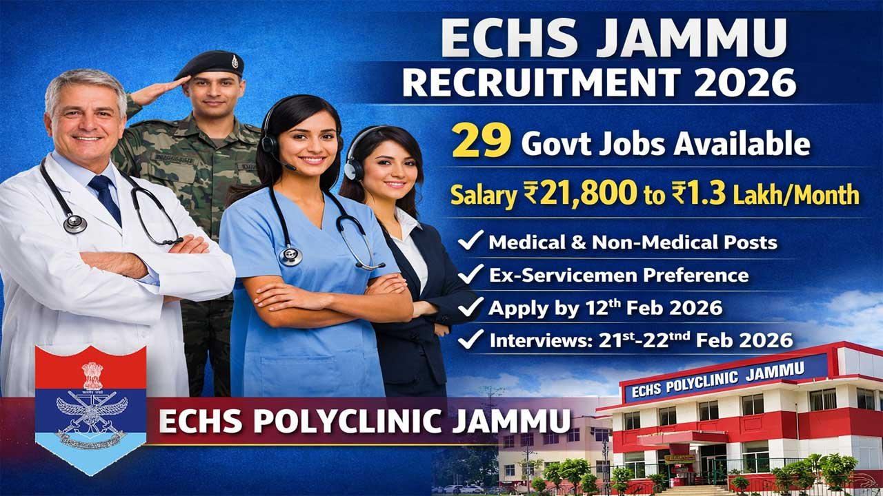 ECHS Jammu Recruitment