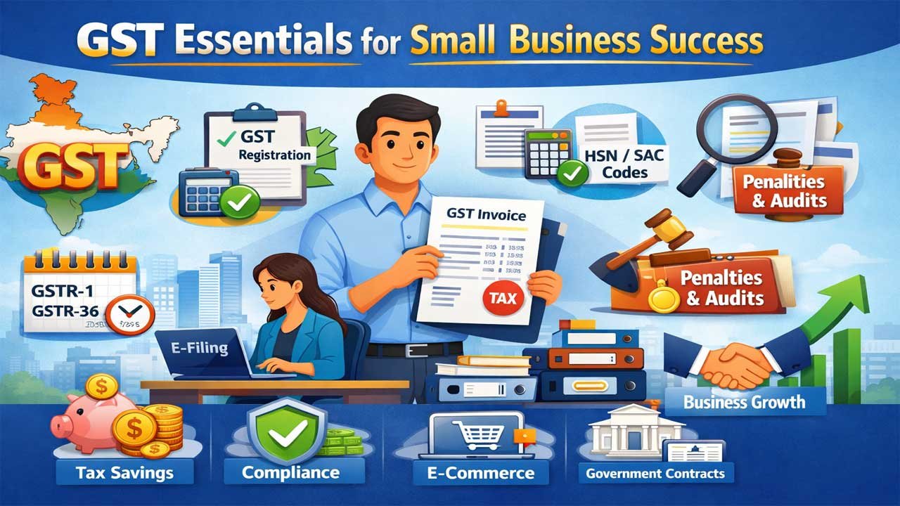 GST for Small Business Owners: Complete Guide to Registration, Compliance & Tax Benefits