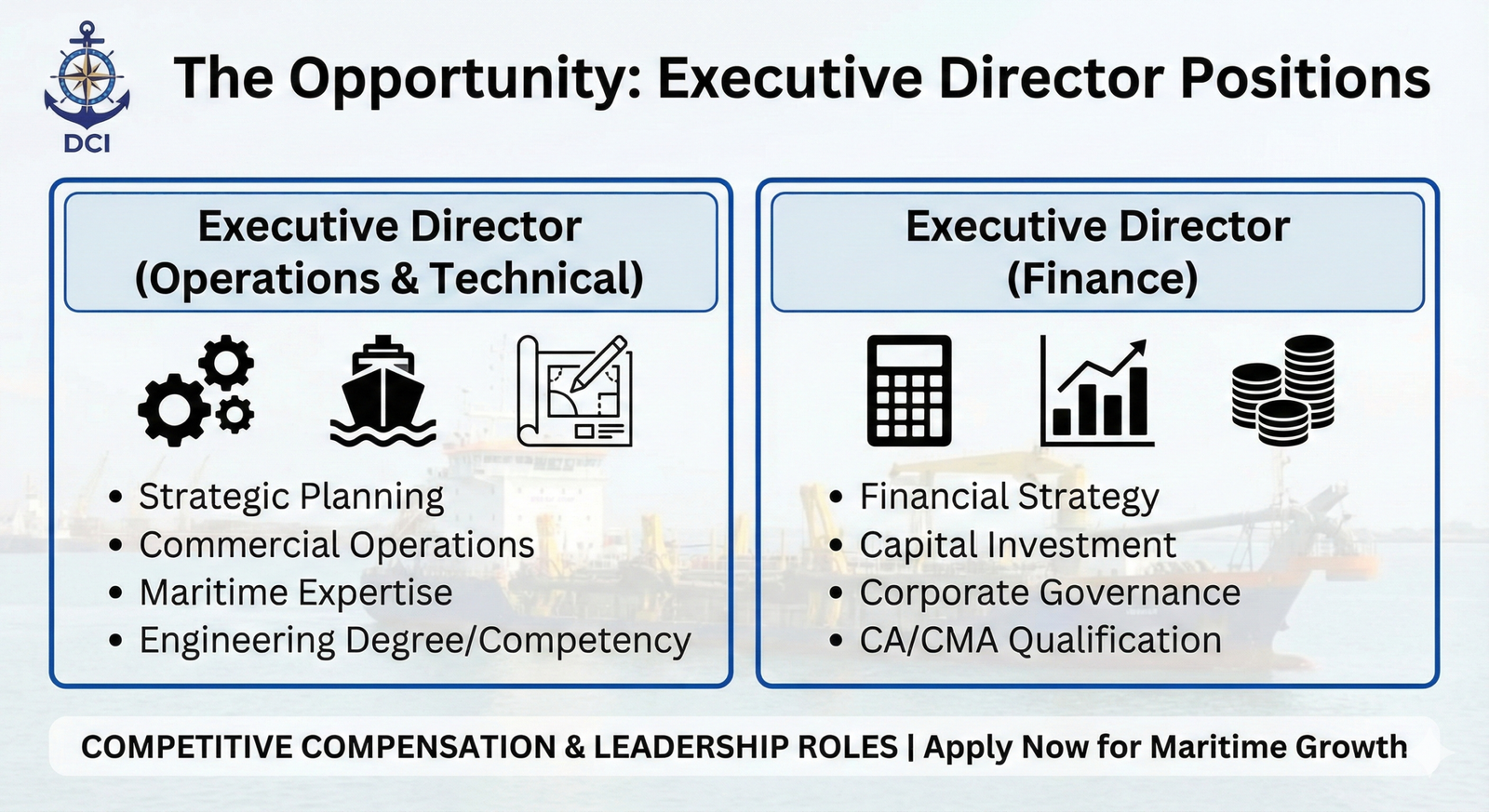 Dredging Corporation of India Limited Announces Recruitment Drive for Executive Directors: A Career Opportunity in Maritime Excellence