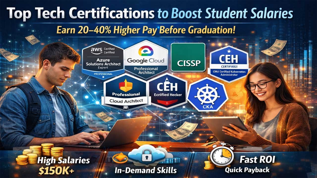 Highest Paying Tech Certifications for Students: Boost Your Salary Before Graduation