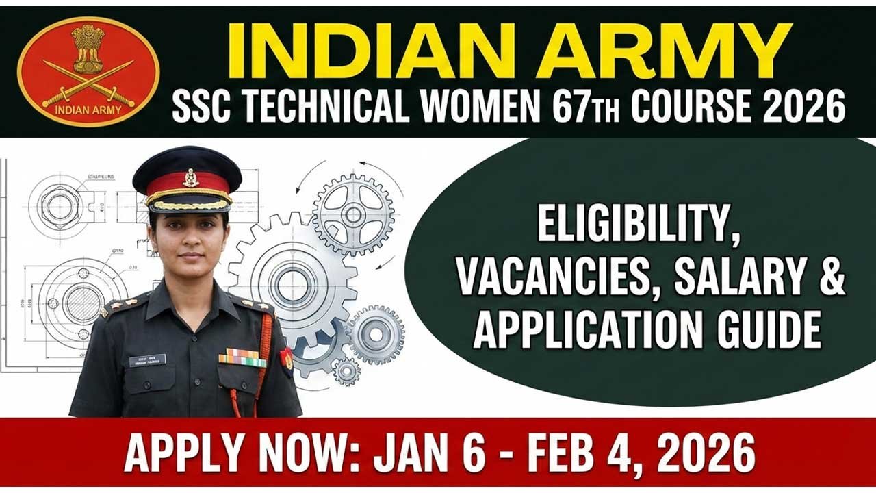 Indian Army SSC Technical Women 67th Course 2026: Eligibility, Vacancies, Salary & Application Guide