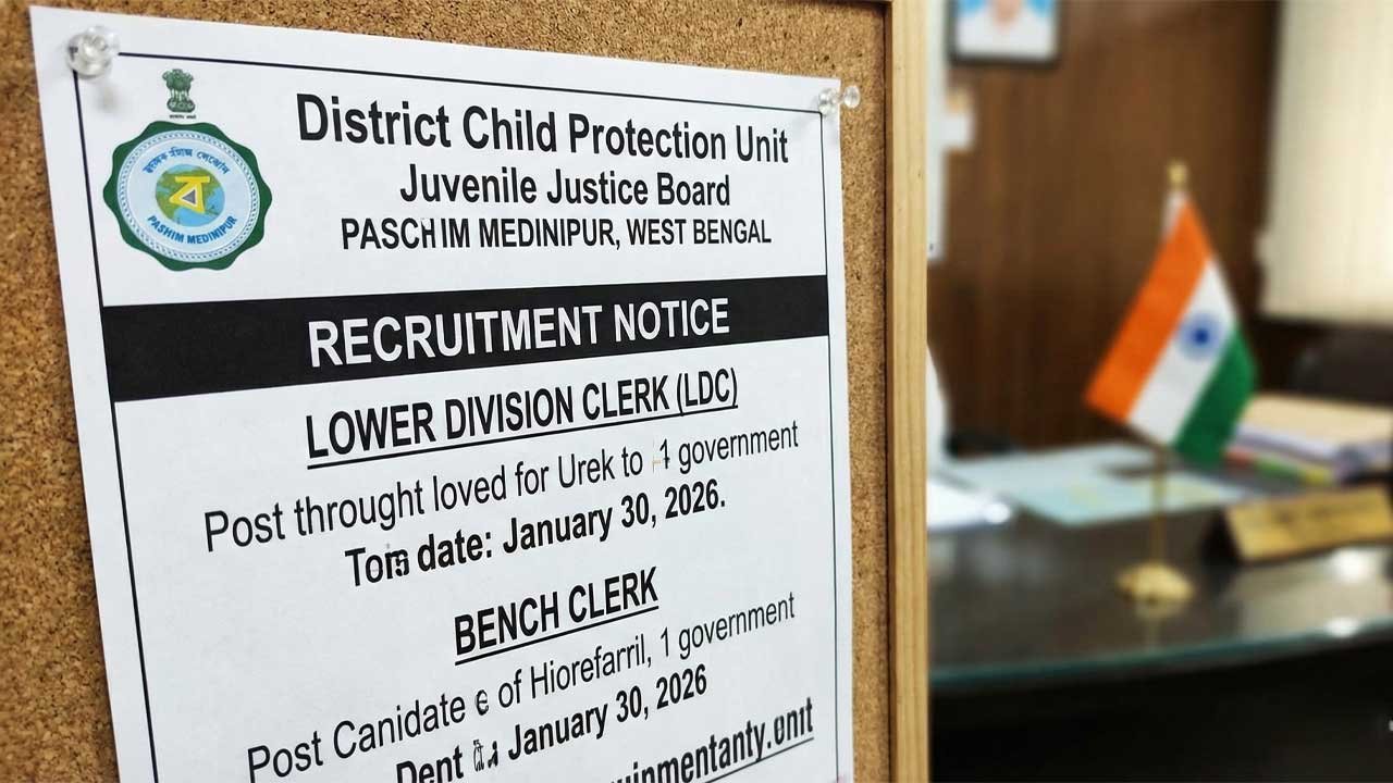 Juvenile Justice Board Recruitment 2026: Apply for LDC Posts in Paschim Medinipur | West Bengal Govt Jobs