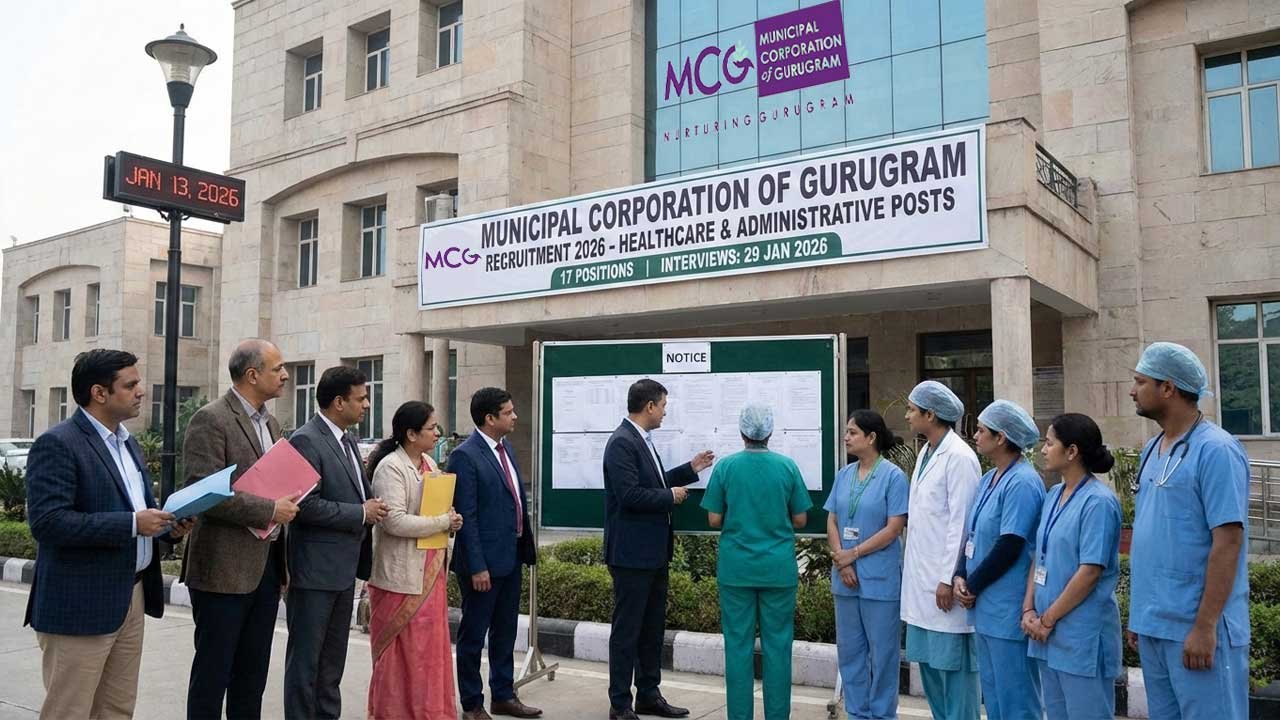 MCG Gurugram Recruitment 2026: Medical, Paramedical & Administrative Jobs – Salary, Qualifications & How to Apply