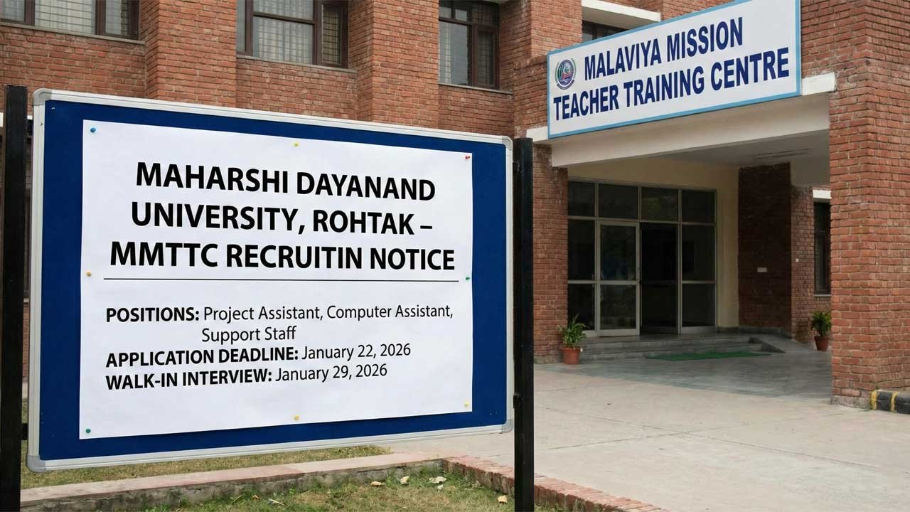 MMTTC Recruitment 2026