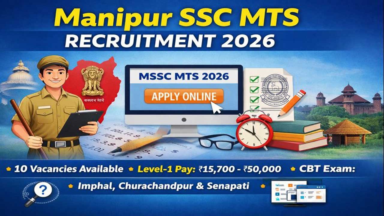 Manipur SSC MTS Recruitment 2026: Apply Online, Notification, Eligibility & Exam Pattern