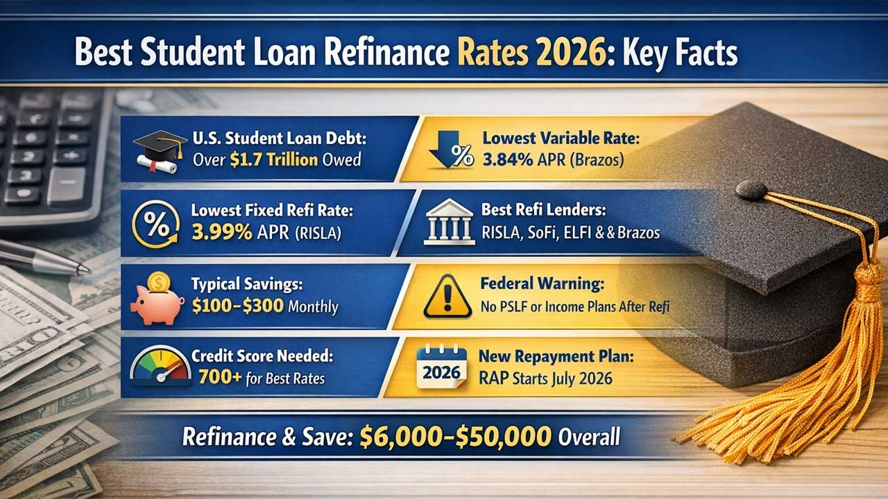 Best Student Loan Refinance Rates of 2026: How to Lower Your Monthly Payments