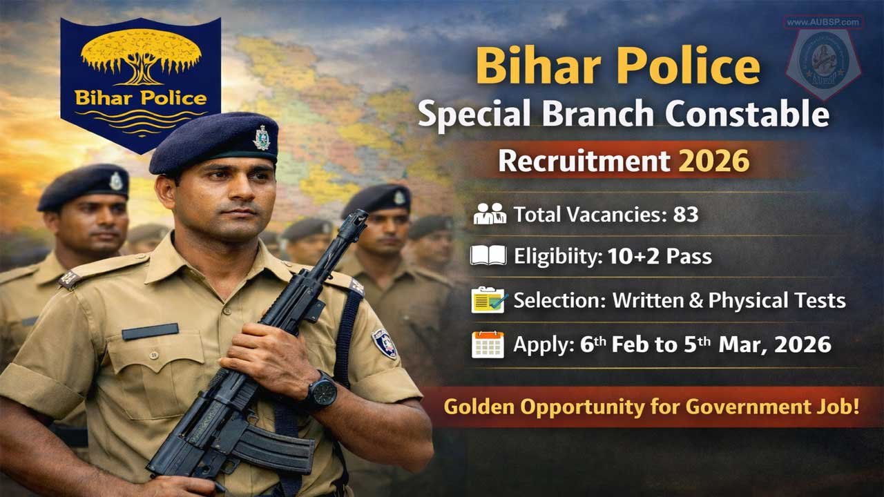 Bihar Police Special Branch Constable Recruitment