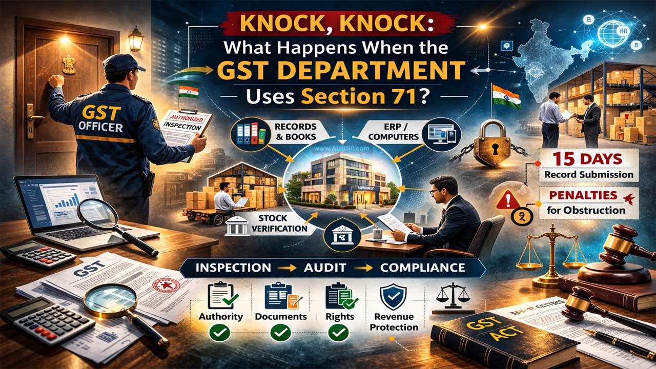 GST inspection process under Section 71