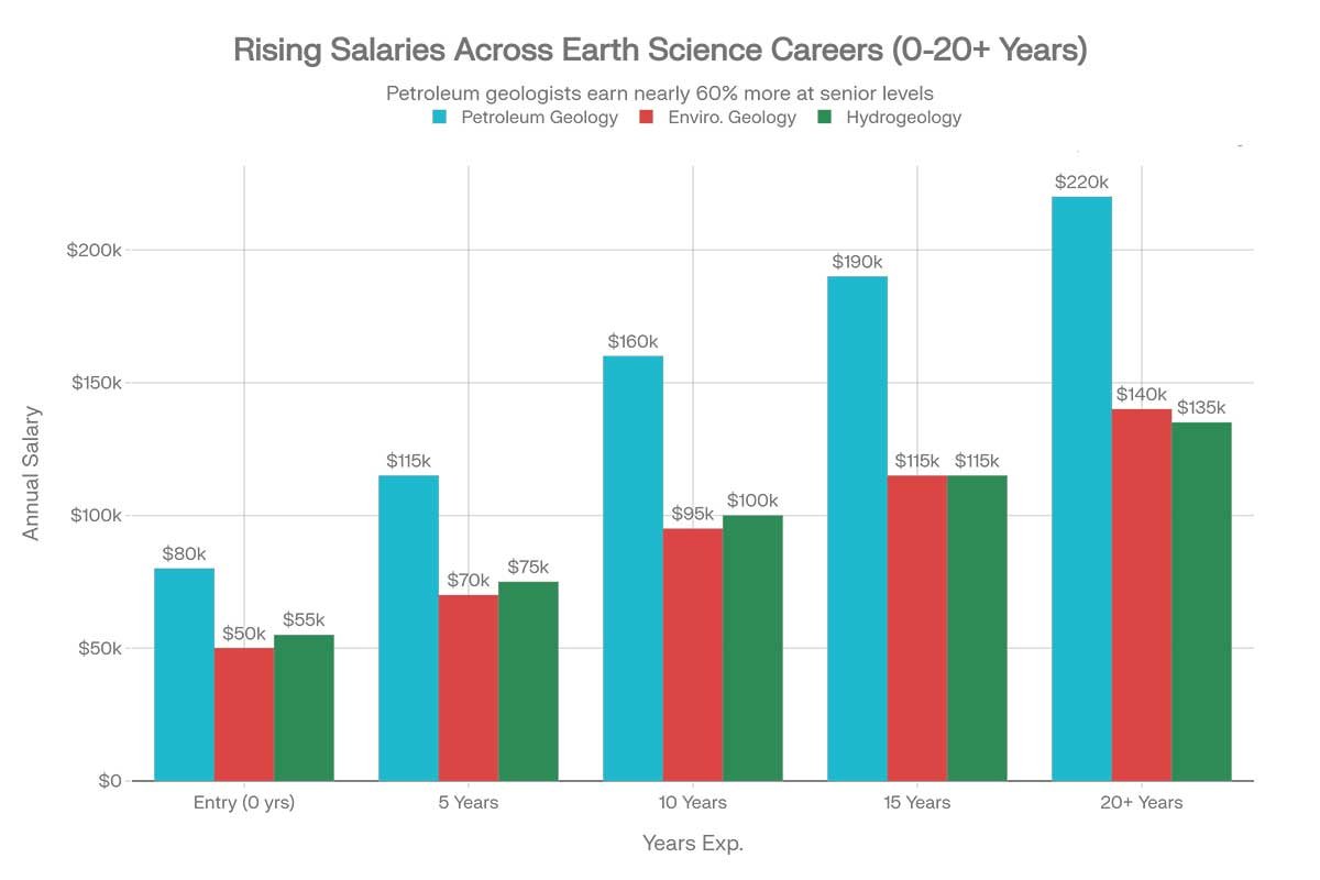 Geoscientist Salary Progression