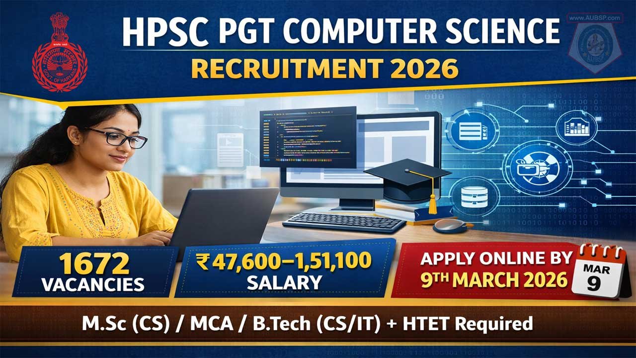 HPSC PGT Computer Science Recruitment