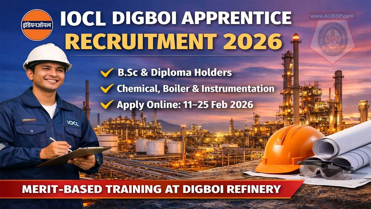 Indian Oil Digboi Refinery Apprentice Recruitment 2026: Apply Online for Technical Apprentices