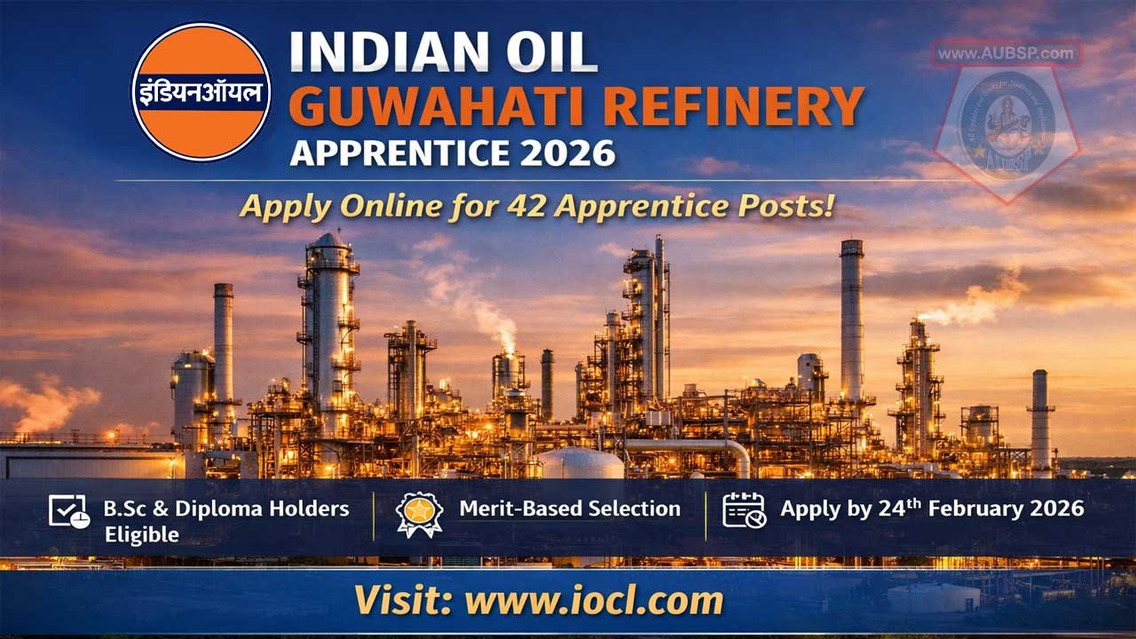 IOCL Guwahati Refinery Apprentice Recruitment 2026: Apply Online for 42 Posts