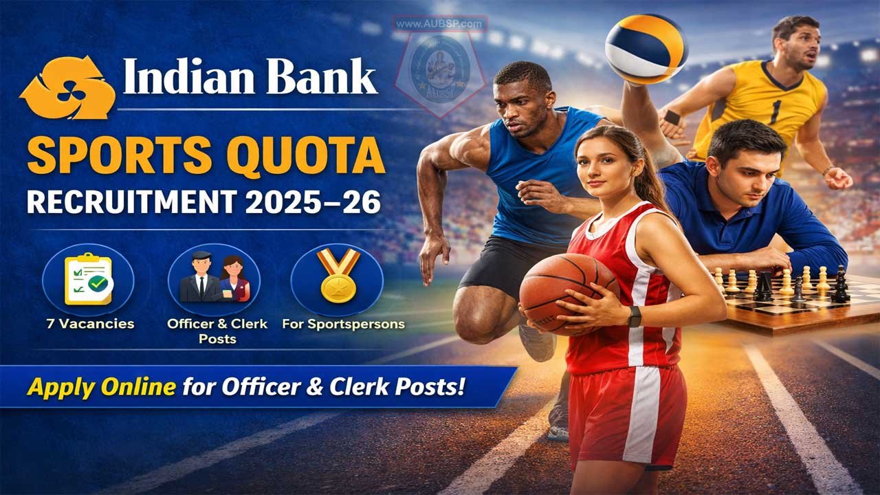 Indian Bank Sports Quota Recruitment