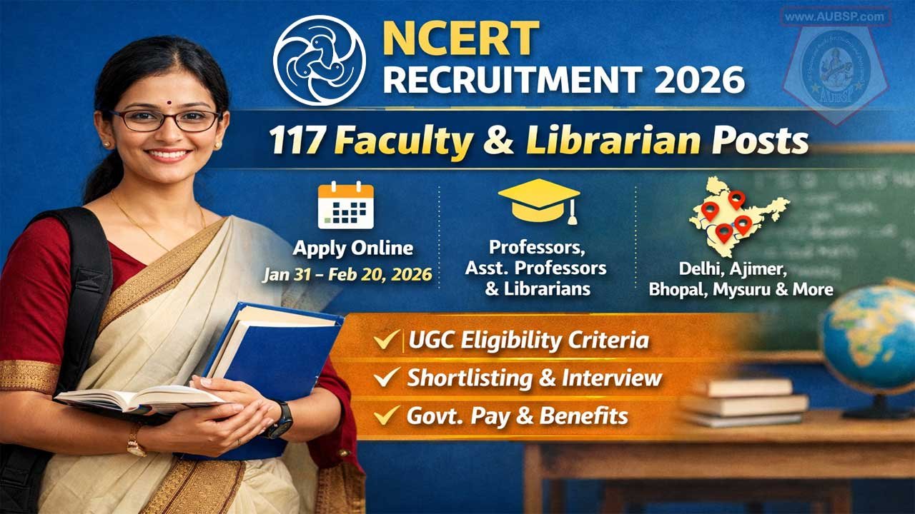 NCERT Recruitment 2026: Apply Online for 117 Professor & Assistant Professor Posts