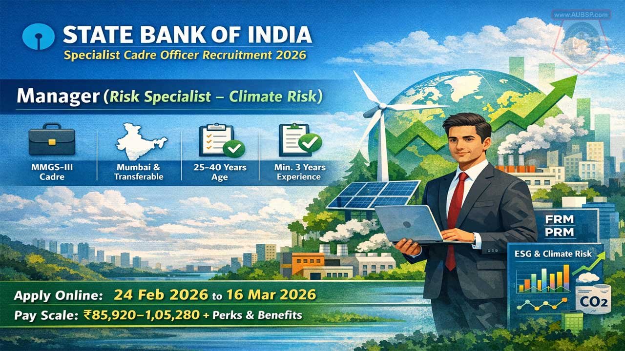 SBI Specialist Cadre Officer Recruitment