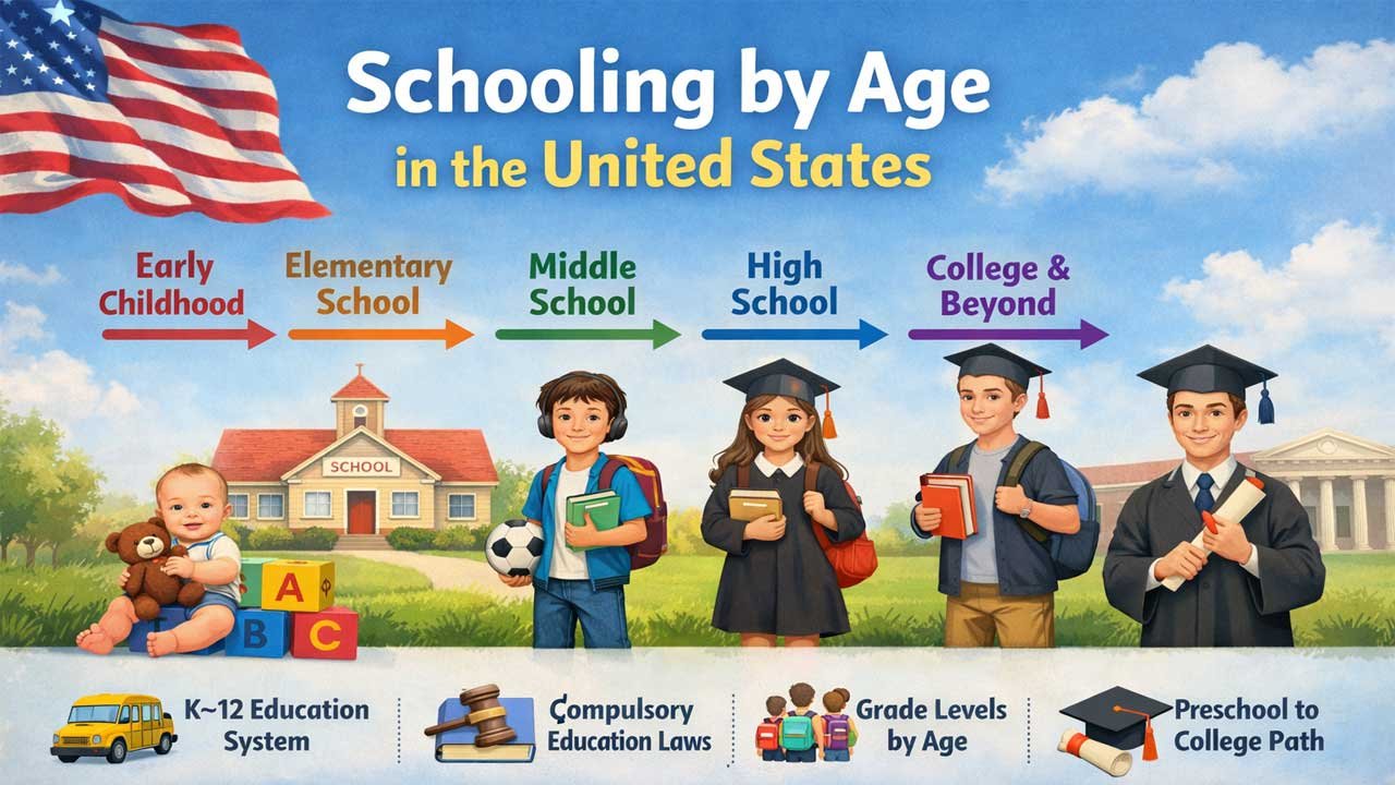 Schooling by Age in the United States