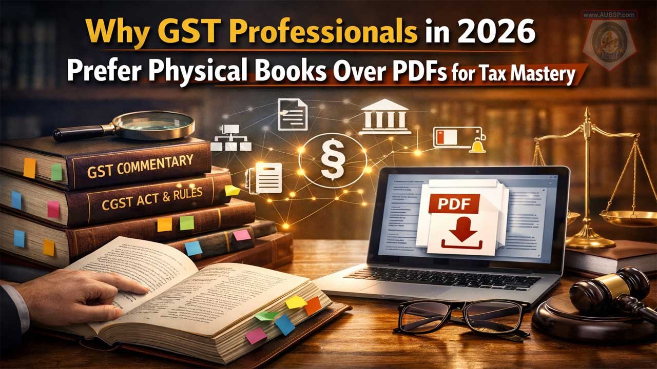 Why GST professionals prefer physical books