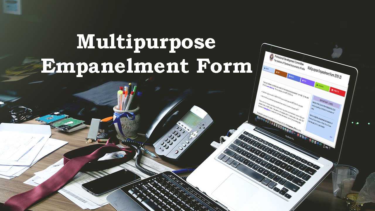 Submit MEF Multipurpose Empanelment Form 2024-25